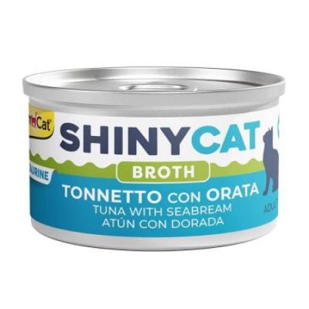 Gimcat ShinyCat Soslu Ton Ve Çipura Balıklı Kedi Konservesi 70 Gr