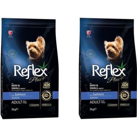 Reflex Plus Küçük Mini Irk Somonlu Yetişkin Köpek Maması 3 Kg 2 Adet