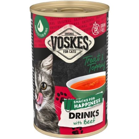 Voskes Biftekli Balıklı Kedi Çorbası 135 Ml - 6 Adet