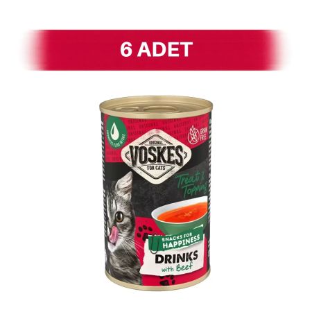 Voskes Biftekli Tahılsız Kedi Çorbası 6 x 135 ml