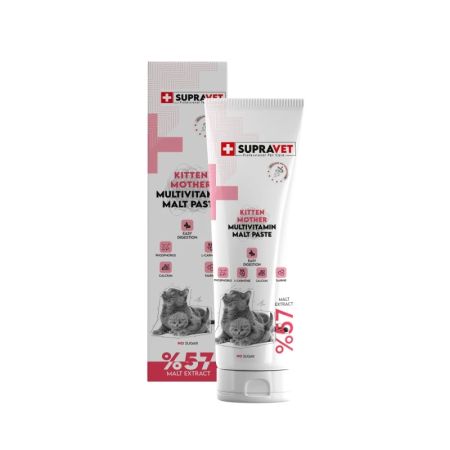 Supravet Kitten & Mother Multivitamin Anne ve Yavru Kedi Malt Macunu 100 gr