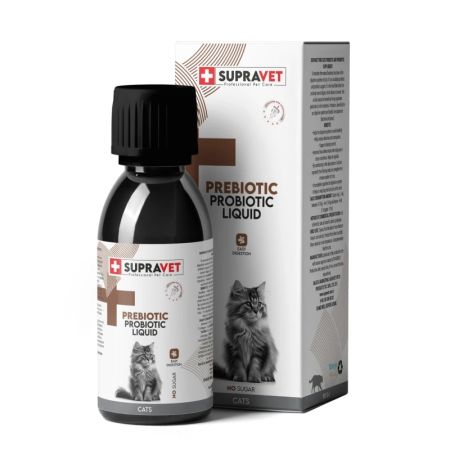 Supravet Kedi Bağışıklık Güçlendirici Probiyotik ve Prebiyotik Takviyesi Sıvı Damla 100 ml