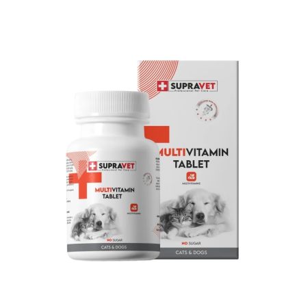 Supravet Kediler ve Köpekler için Multivitamin Tablet 75 Adet
