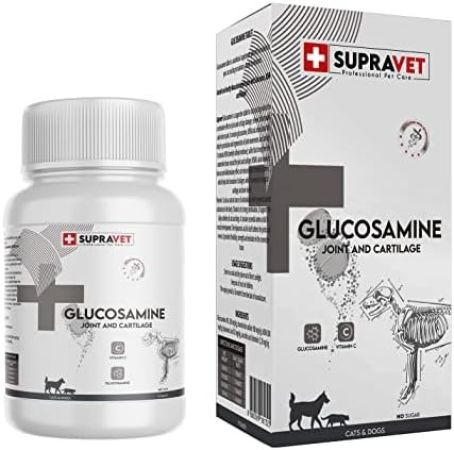 Supravet Glucosamine Kedi Köpek Eklem Sağlığı Güçlendirici Glukozamin Tablet + Vitamin C 75 Tablet