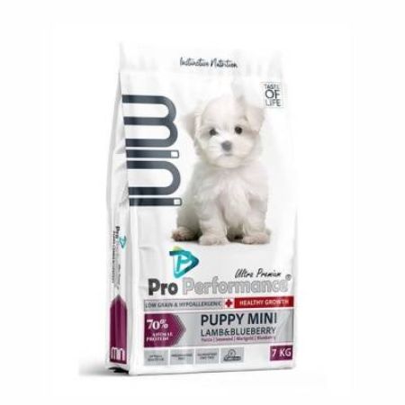 Pro Performance Mini Irk Kuzulu ve Yaban Mersinli Yavru Köpek Maması 7 Kg