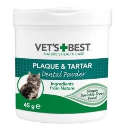 Vet's Best Kediler İçin Plak ve Tartar Ağız Bakım Tozu 45 gr