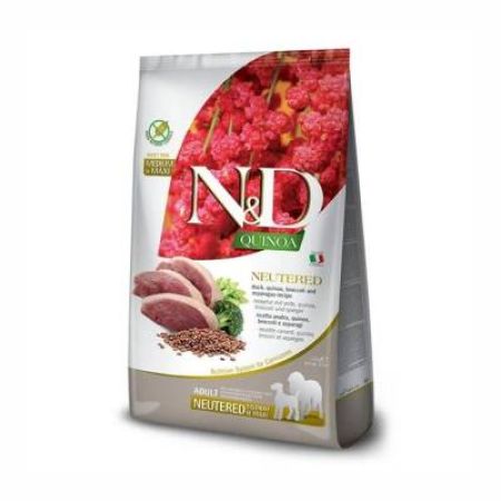 N&D Quinoa İdrar Yolları Destekleyici Ördek Brokoli ve Kinoalı Kısırlaştırılmış Orta ve Büyük Irk Yetişkin Köpek Maması 12 Kg