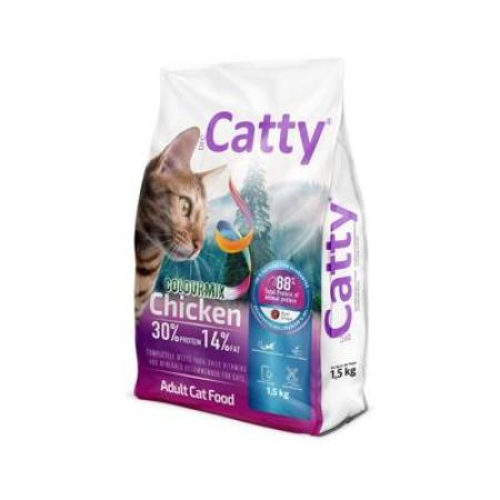Catty Colourmix Tavuklu Renkli Taneli Yetişkin Kedi Maması 1.5 Kg