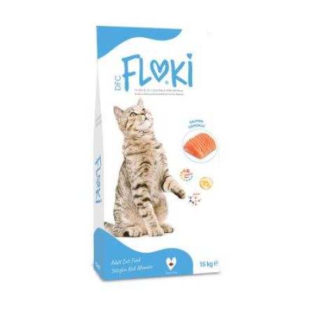 Floki Somonlu Yetişkin Kedi Maması 15 Kg