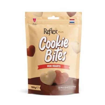 Reflex Plus Cookie Bites Mini Hearts Küçük Irk Yetişkin Köpek Ödül Maması 150 gr