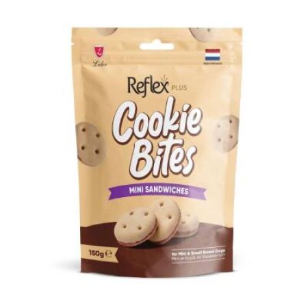 Reflex Plus Cookie Bites Mini Sandviç Mini ve Küçük Irk Yetişkin Köpek Ödül Maması 150 gr