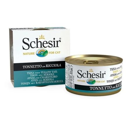 Schesir Nature Cat Ton Balıklı Ve Sarı Kuyruk Balıklı Yetişkin Kedi Konservesi 85 g
