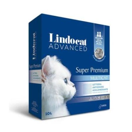 Lindocat Super Premium Bikarbonatlı Koku Önleyici ve Extra Güçlü Topaklanan Kedi Kumu 10 Lt
