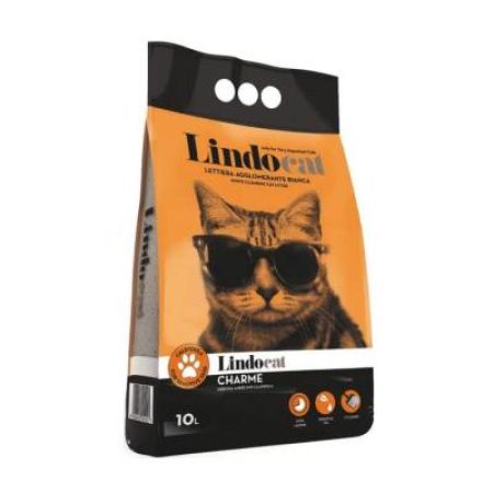 Lindocat Charme Amber Kokulu Topaklanan Kalın Taneli Bentonit Kedi Kumu 10 Lt
