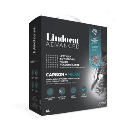 Lindocat Advanced Aktif Karbonlu Ekstra Topaklanan Bentonit Kedi Kumu 6 Lt