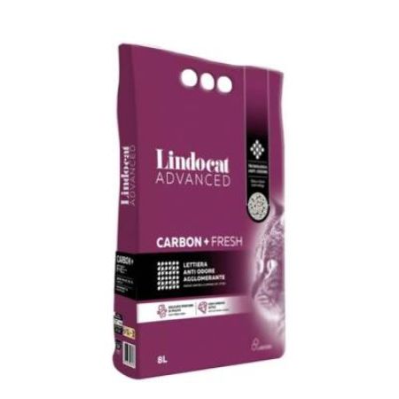Lindocat Advanced Aktif Karbonlu Ekstra Koku Önleyici Bentonit Kedi Kumu 8 Lt