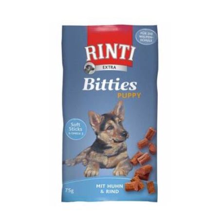 RINTI Extra Bitties Tavuklu ve Sığır Etli Yavru Köpek Ödülü 75 gr