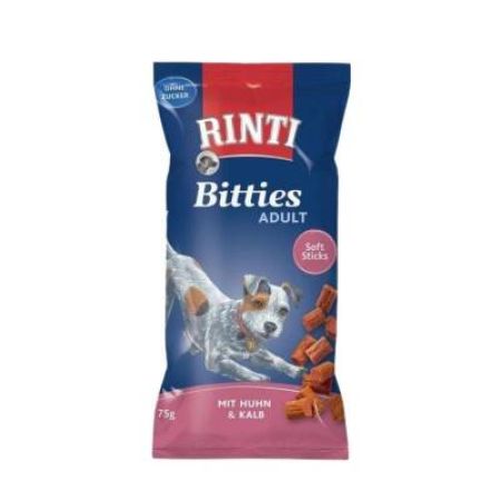 RINTI Bitties Tavuk ve Dana Etli Yetişkin Köpek Ödülü 75 gr