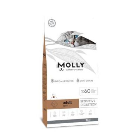 Molly Düşük Tahıllı Hypoallergenic Kuzulu Yetişkin Kedi Maması 15 Kg
