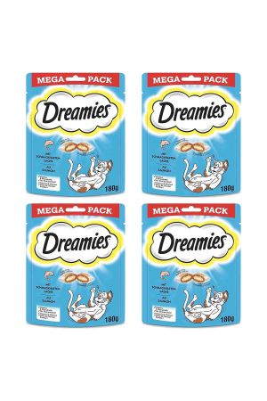 Dreamies Somonlu Mega Kedi Ödül Maması 180 G X 4 Adet
