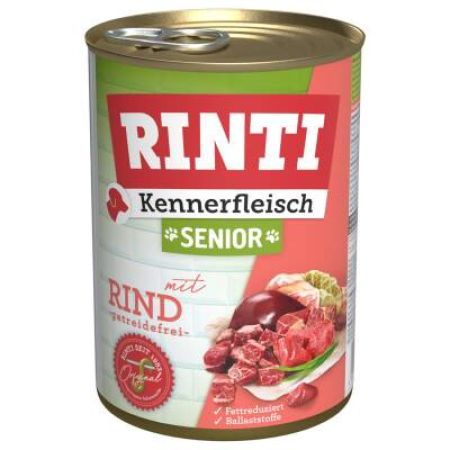RINTI Tahılsız Dana Etli Yaşlı Köpek Konservesi 400 Gr