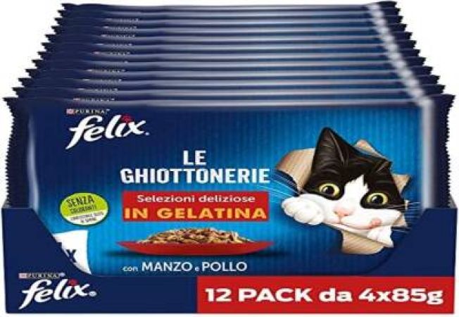 Felix Multipack Sığır ve Tavuk Etli Yetişkin Kedi Konservesi 85 gr 4 Adet X 12