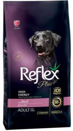 Reflex Plus High Energy Biftekli Yetişkin Köpek Maması 12 kg