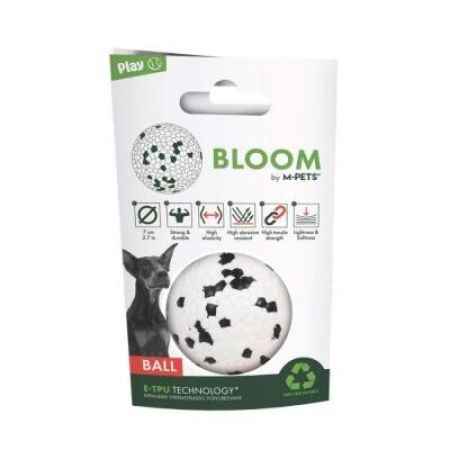 M-Pets Bloom Ball Parçalanmaz Top Köpek Oyuncağı Beyaz 7 cm
