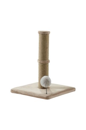 Woolart Katre Lüks Kedi Tırmalama ve Ponponlu Oyuncak Yeşil