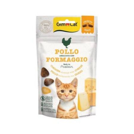 Gimcat Crunchy Snacks Tavuklu ve Peynirli Tahılsız Kedi Ödül Maması 50 gr