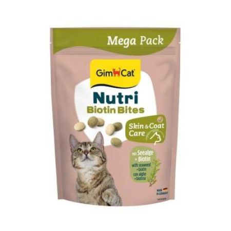Gimcat Nutri Cilt Tüy Bakımı Biyotinli ve Deniz Yosunlu Kedi Ödül Maması 425 gr