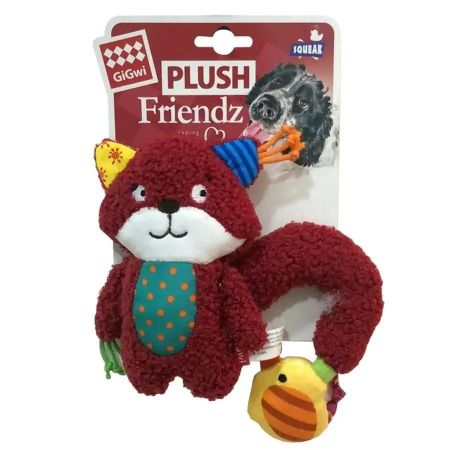 Gigwi Plush Friendz Peluş Sincap Köpek Oyuncağı 18 cm