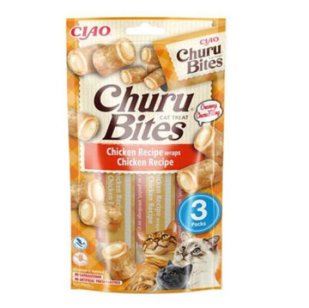 Inaba Ciao Churu Bites Tavuk Sargılı Kedi Ödül Maması 3 x 10 Gr