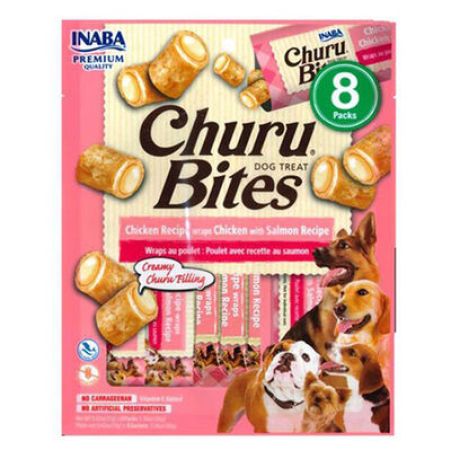 Inaba Churu Bites Tavuklu ve Somonlu Köpek Ödül Maması 8 x 12 Gr