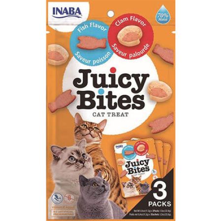 Inaba Ciao Juicy Bites Balıklı ve İstiridyeli Kedi Ödül Maması 3 lü Paket