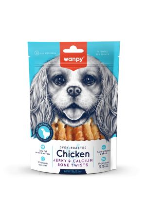 Wanpy Kalsiyumlu Gerçek Tavuk Sargılı Köpek Ödül Maması 100 gr
