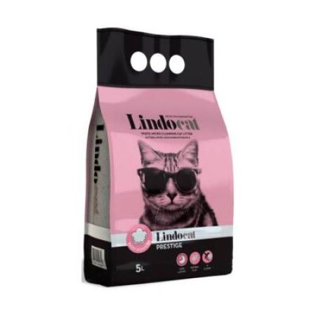 Lindocat Prestige Bebek Pudra Kokulu Topaklanan İnce Taneli Bentonit Kedi Kumu 5 Lt