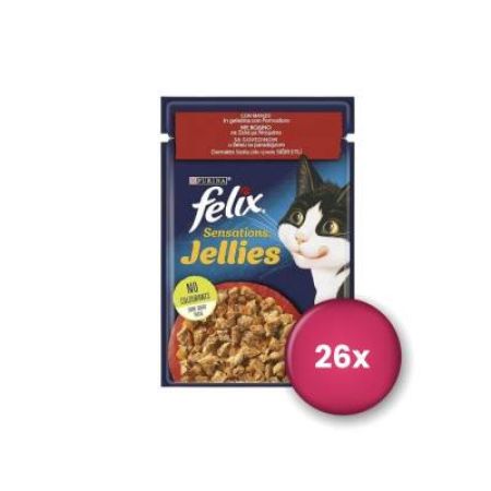 Felix Sensation Sığır Etli ve Domatesli Kedi Konservesi 85 Gr X 26 Adet