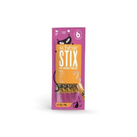 Schesir Cat Stix Tavuklu Sıvı Krema Kedi Ödülü 6 X 15 gr