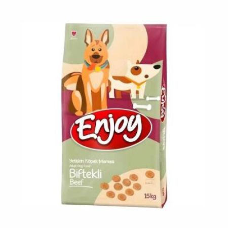 Enjoy Biftekli Yetişkin Köpek Maması 15 kg