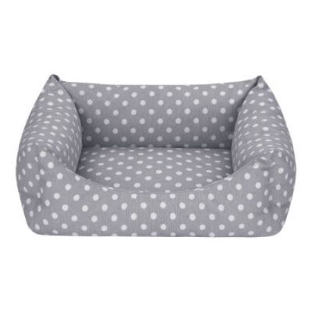 Pet Comfort Uniform Gri Puantiyeli Kedi ve Köpek Yatağı S 50x40cm