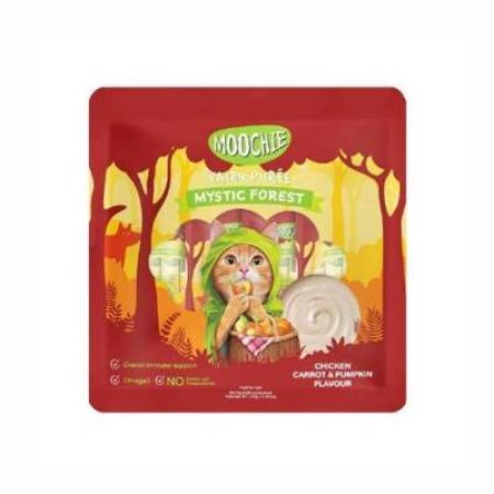Moochie Creamy Tavuk Havuç ve Balkabaklı Sıvı Krema Kedi Ödülü 25x15 gr
