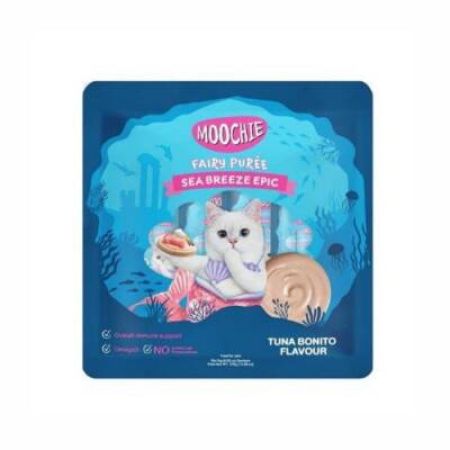 Moochie Creamy Ton Balıklı ve Palamutlu Sıvı Krema Kedi Ödülü 25x15 gr