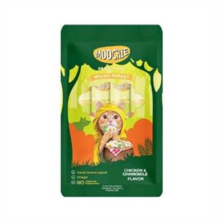 Moochie Creamy Tavuklu ve Papatyalı Sıvı Krema Kedi Ödülü 5x15 gr