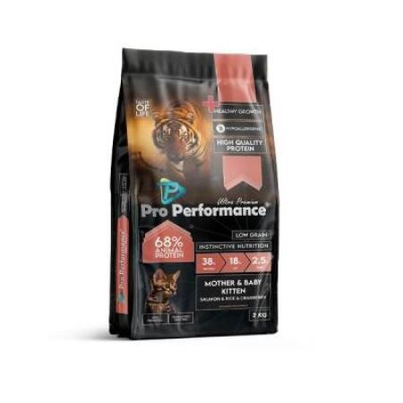 Pro Performance Ultra Premium Mother&Baby Somonlu ve Pirinçli Anne Yavru Kedi Maması 2 kg