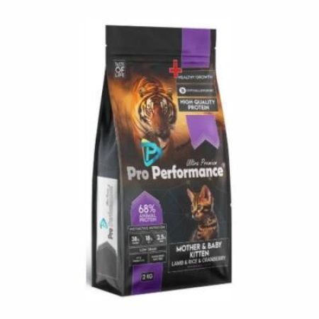 Pro Performance Ultra Premium Mother&Baby Kuzu Etli ve Pirinçli Anne Yavru Kedi Maması 2 kg