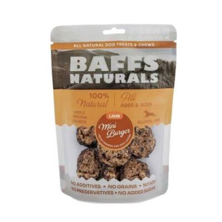 Baffs Naturals Kurutulmuş Kuzu Etli Mini Burger Köpek Ödülü 100 gr