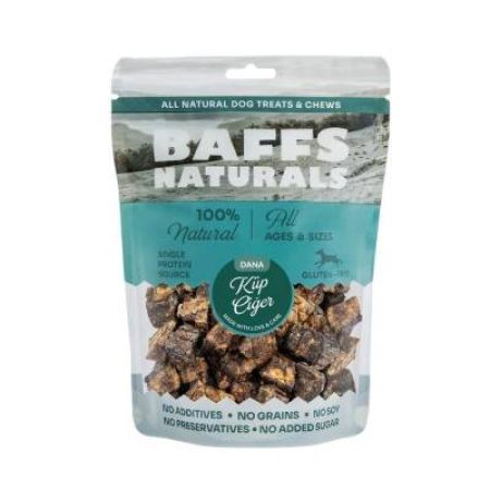 Baffs Naturals Kurutulmuş Dana Küp Ciğer Köpek Ödülü 100 gr