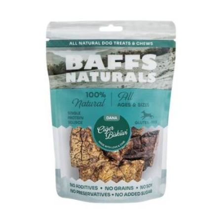 Baffs Naturals Kurutulmuş Dana Ciğer Bisküvi Köpek Ödülü 100 gr