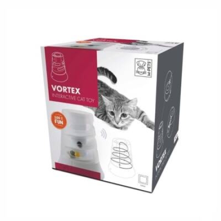 M-Pets Vortex Elektronik Kedi Oyuncağı Beyaz
